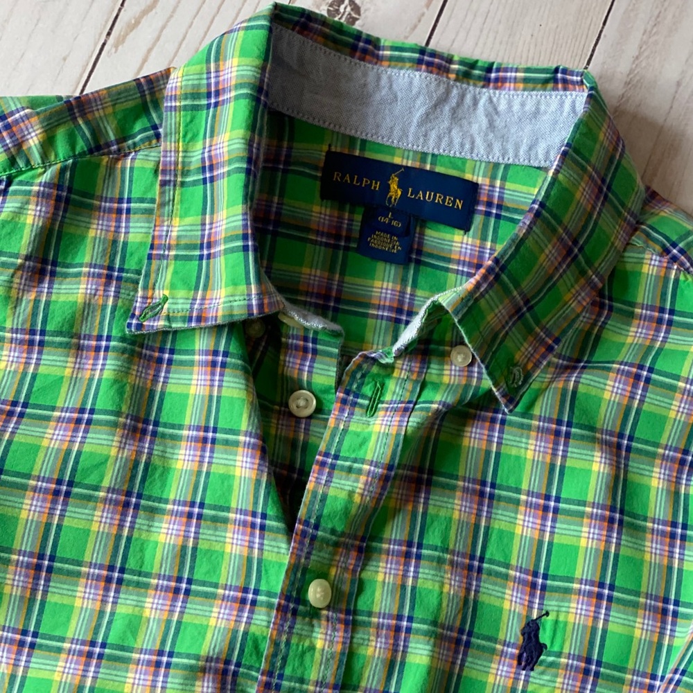 Authentic Polo Ralph Lauren Plaid Shirt - Picture 2 of 4